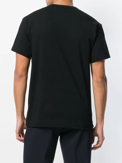 Shop Comme Des Garçons Play Heart Motif T-shirt In Black