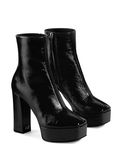 Shop Giuseppe Zanotti Morgana 120mm Platform Boots In Black