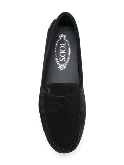 Shop Tod's Gommino Loafers In Black