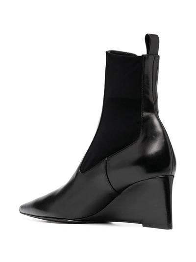 Shop Jil Sander Pointed Toe Boots In Black