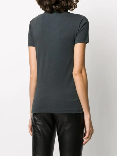 Shop John Richmond V-neck Logo Printed T-shirt In Black