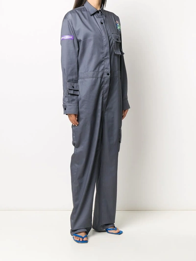 Shop Natasha Zinko Uniform Jumpsuit In Grey