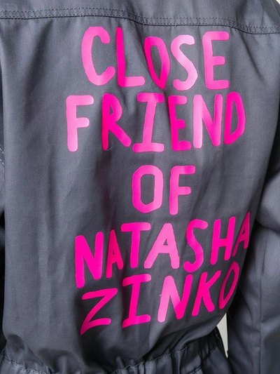 Shop Natasha Zinko Uniform Jumpsuit In Grey