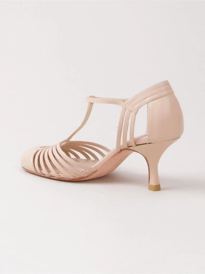 Shop Sarah Chofakian Strappy Sandals In Neutrals