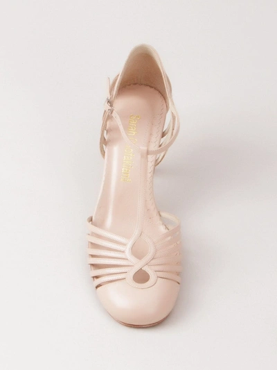 Shop Sarah Chofakian Strappy Sandals In Neutrals