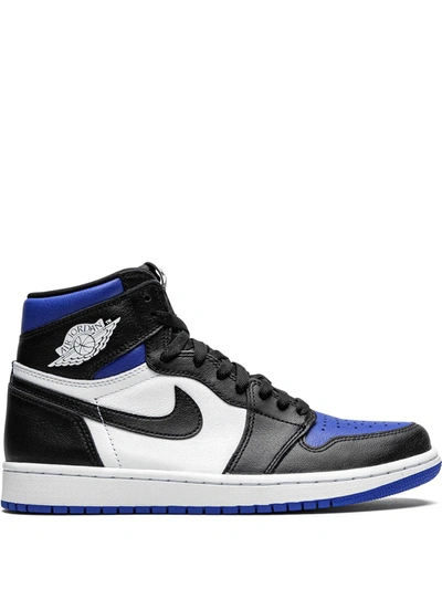 Shop Jordan Air  1 Retro High Og "royal Toe" Sneakers In Black