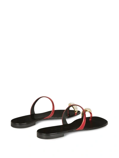 Giuseppe Zanotti Ring Toe-strap Sandals In Red