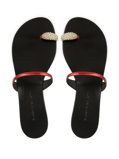 Giuseppe Zanotti Ring Toe-strap Sandals In Red