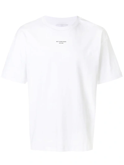 Shop Drôle De Monsieur Short Sleeved T-shirt In White