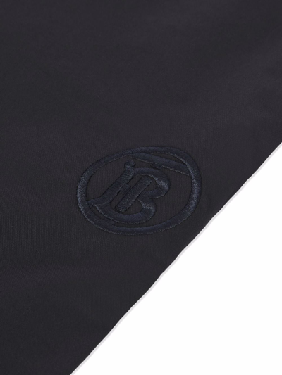 Shop Burberry Monogram Motif Trousers In Black