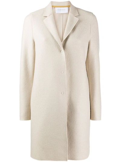 Shop Harris Wharf London Single-breasted Coat In Neutrals