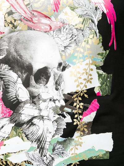 Shop Alexander Mcqueen Skull Print T-shirt In 0901 Black/multicolor