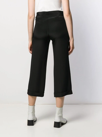 Pre-owned Yohji Yamamoto 1990s Ribbon Waist Trousers In Black