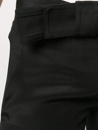 Pre-owned Yohji Yamamoto 1990s Ribbon Waist Trousers In Black