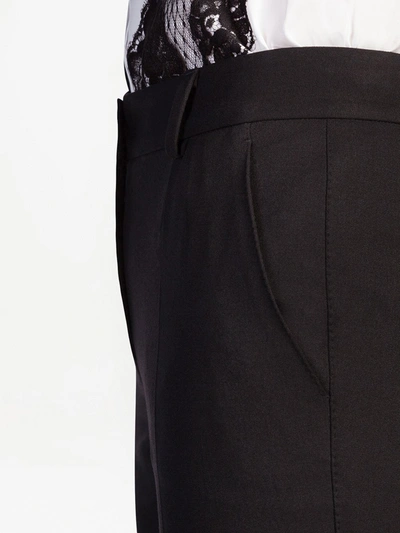 Dolce & Gabbana Stretch-wool Tailored Trousers In Black