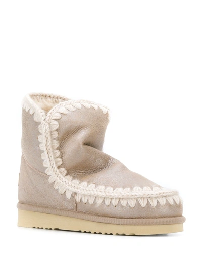 Shop Mou Eskimo 18 Ankle Boots In Grey