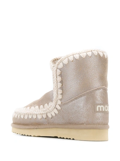 Shop Mou Eskimo 18 Ankle Boots In Grey