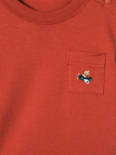 Shop Familiar Chest Pocket T-shirt In Orange