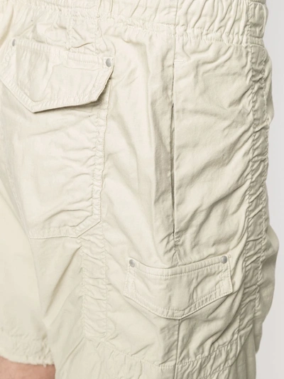 Shop John Elliott Drawstring Cargo Shorts In Nude