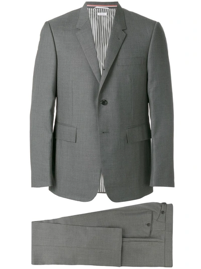Shop Thom Browne Single-breasted Dinner Suit In Grey