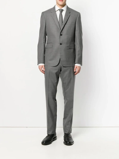 Shop Thom Browne Single-breasted Dinner Suit In Grey