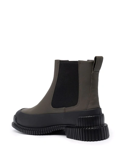 Camper Colour-block Ankle Boots In Green