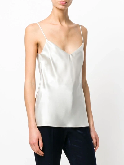 Shop Galvan V-neck Slip Camisole In White