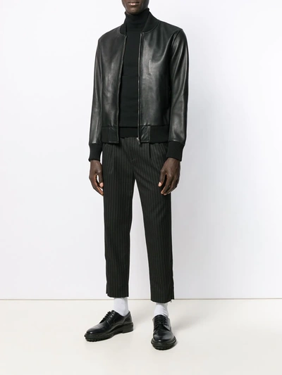 Sandro Turtleneck Wool Jumper In Black