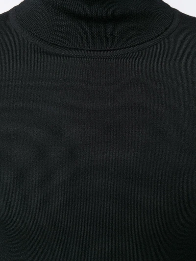 Sandro Turtleneck Wool Jumper In Black