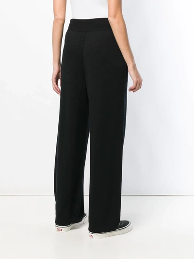 Shop Barrie Ribbed Waistband Trousers In Black