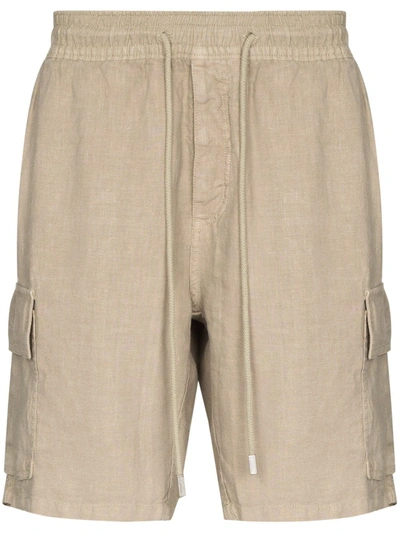 Shop Vilebrequin Baie Linen Cargo Shorts In Neutrals