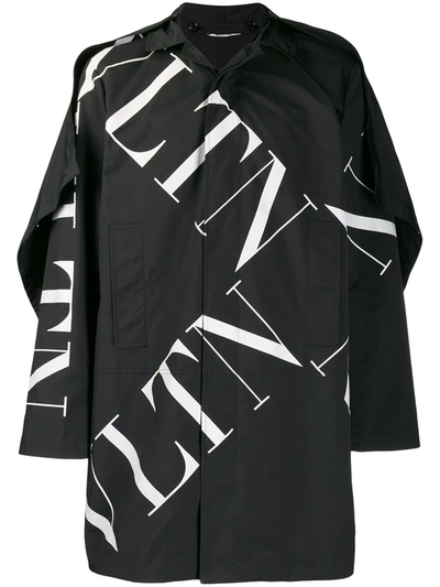 Shop Valentino Logo-print Jacket In Black