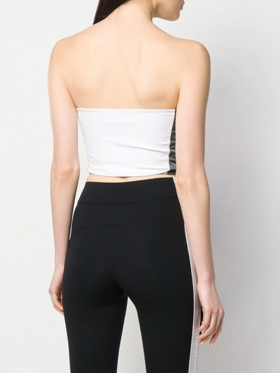 Shop No Ka'oi Strapless Cropped Top In White