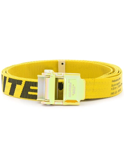 Shop Off-white Mini 2.0 Industrial Buckle Belt In Yellow