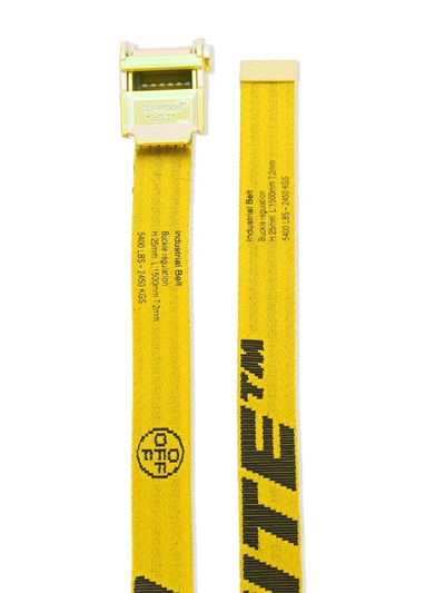 Shop Off-white Mini 2.0 Industrial Buckle Belt In Yellow