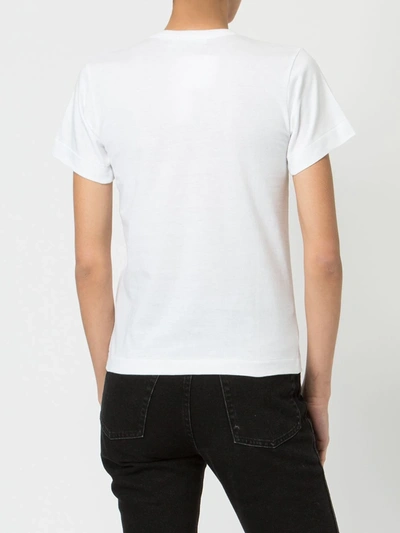 Comme Des Garçons Play Comme Des Garcons Play White And Red Camo Hearts T-shirt In White