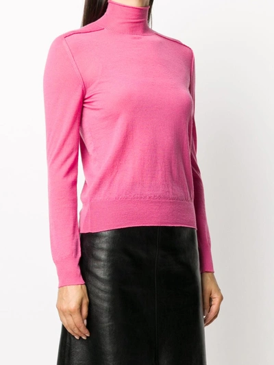 Shop Bottega Veneta Raised Seam Jumper In Pink