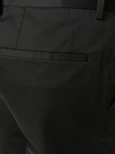 Shop Dolce & Gabbana Ankle Grazer Chinos In Black