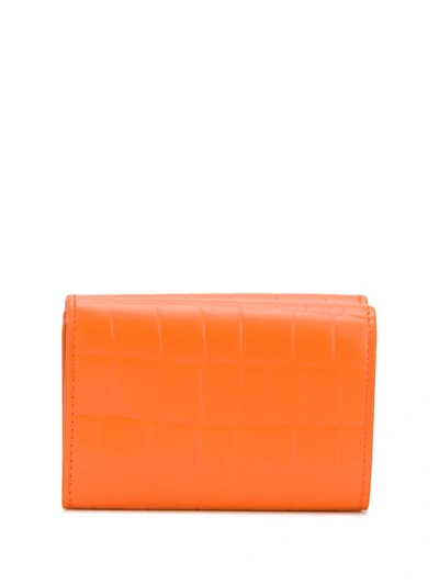 Shop Balenciaga Neo Classic Mini Wallet In Orange