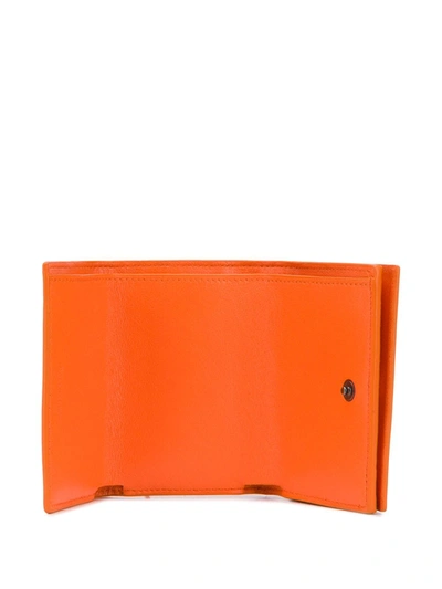 Shop Balenciaga Neo Classic Mini Wallet In Orange