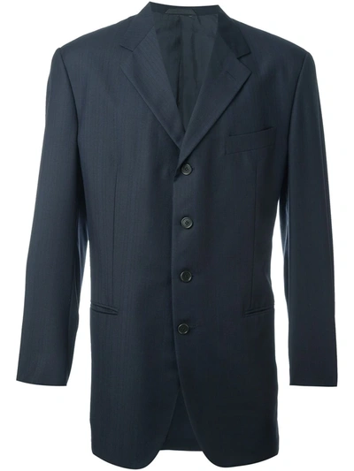 Pre-owned Romeo Gigli Vintage Classic Blazer In Blue