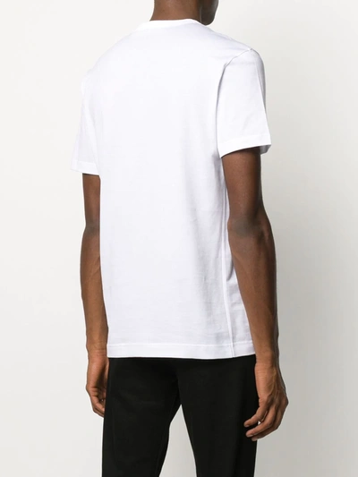Shop Dolce & Gabbana Heraldic-patch Cotton T-shirt In White