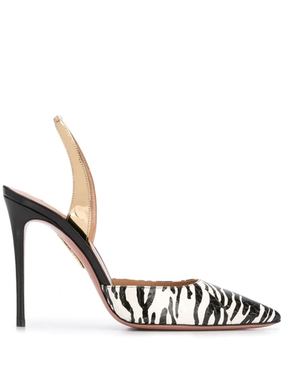 Shop Aquazzura So Nude 105mm Pumps In Black