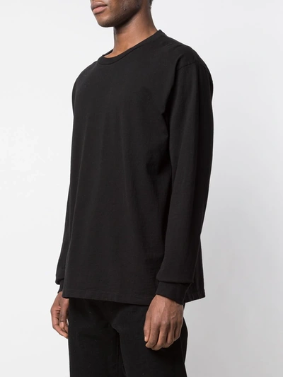 Shop John Elliott Long-sleeve Cotton T-shirt In Black