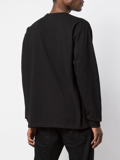 Shop John Elliott Long-sleeve Cotton T-shirt In Black