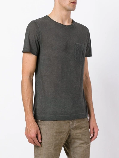 Shop Massimo Alba Pocketed T-shirt In Grey