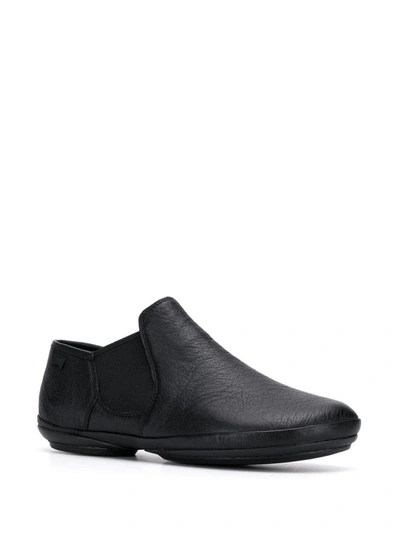 Shop Camper Right Leather Loafers In Black