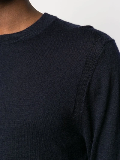 Shop N•peal Round-neck Cashmere Jumper In Blue