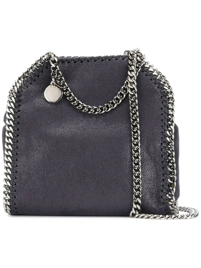 Shop Stella Mccartney Tiny Falabella Tote In Blue