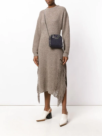 Stella Mccartney Tiny Falabella Tote In Blue